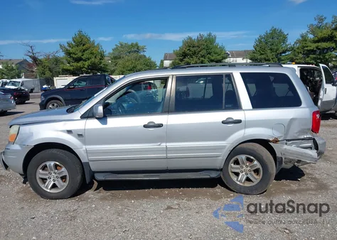 2005 Honda Pilot Ex-L из США, поврежденный, VIN 2HKYF18545H514841